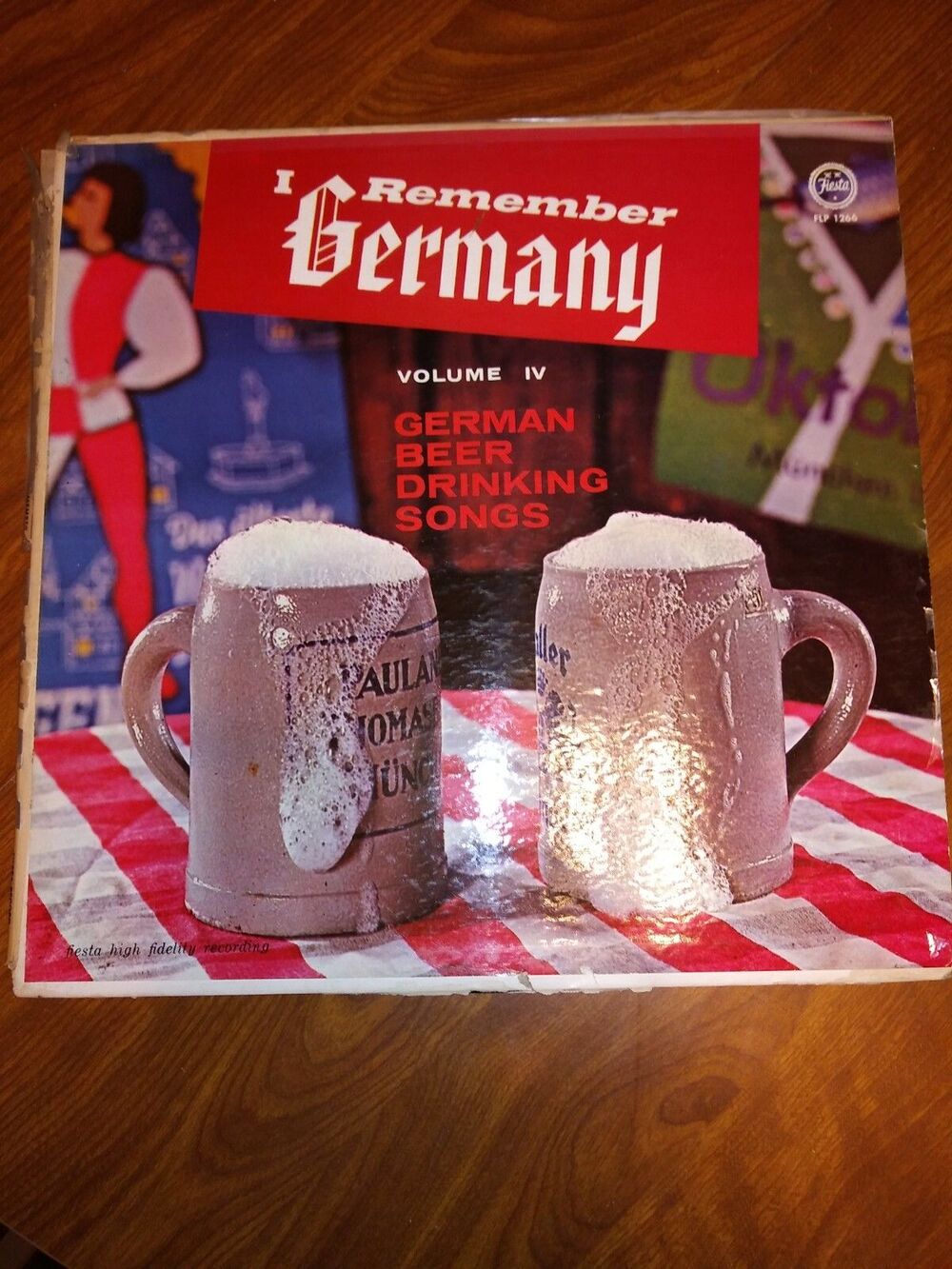 I Remember Germany German Beer Drinking Songs Volume IV Fiesta Records Vinyl LP